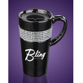 14 Oz. Ceramic Bling Traveler Mug